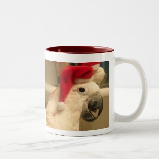 Tasse 2 Couleurs Charlie Père Noël, Joyeux Noël ! ! ! ! (Droit)