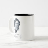 Tasse 2 Couleurs Charlotte Bronte Portrait (Devant gauche)