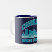 Tasse 2 Couleurs Charlotte, Caroline du Nord (Devant gauche)