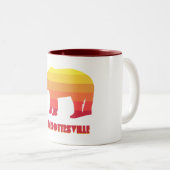 Tasse 2 Couleurs Charlottesville Virginie Ours arc-en-ciel (Devant droit)