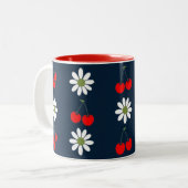 Tasse 2 Couleurs Charme Cerise Daisy (Devant gauche)
