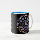 Tasse 2 Couleurs Chartres Rose Window (Devant droit)