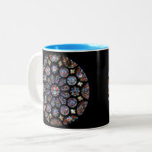 Tasse 2 Couleurs Chartres Rose Window (Devant gauche)