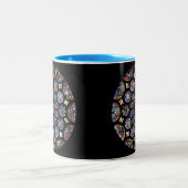 Tasse 2 Couleurs Chartres Rose Window (Centre)