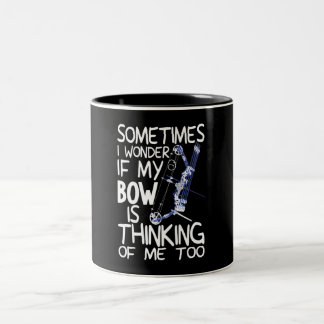 Tasse 2 Couleurs Chasse à l'arc au tir à l'arc à la boue amusante