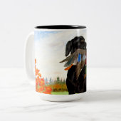 Tasse 2 Couleurs Chasse au chien (Devant gauche)