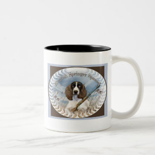 Tasse 2 Couleurs Chasse aux cartes d'anglais Springer Spaniel