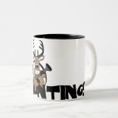 Tasse 2 Couleurs Chasse aux cerfs (Devant droit)