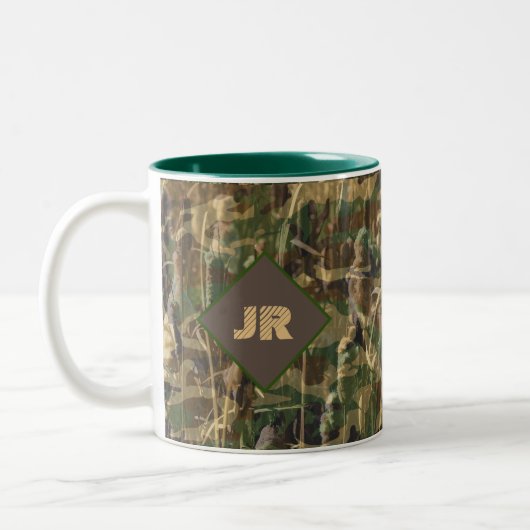 Tasse 2 Couleurs Chasse Pêche et Camping Camouflage Imprimer (Gauche)