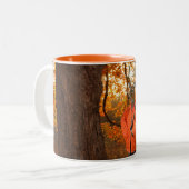 Tasse 2 Couleurs Chasseur de cerfs au fusil (Devant gauche)