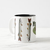 Tasse 2 Couleurs Chasseur de Muskie (Devant gauche)
