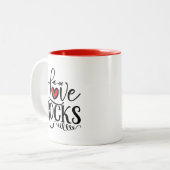 Tasse 2 Couleurs Chasseur de roches (Devant gauche)