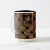 Tasse 2 Couleurs Chasseurs Rustiques Plaid Avec Jeu Sauvage (Devant gauche)
