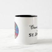 Tasse 2 Couleurs Chaste Heart of St. Joseph : Version en verre tend (Centre)