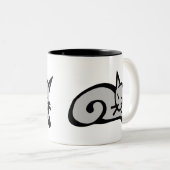 Tasse 2 Couleurs Chat (Devant droit)