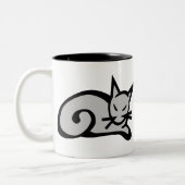 Tasse 2 Couleurs Chat (Gauche)