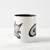 Tasse 2 Couleurs Chat (Centre)
