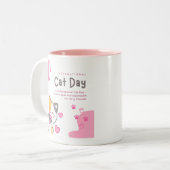 TASSE 2 COULEURS CHAT (Devant gauche)