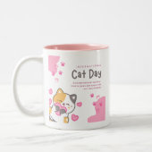 TASSE 2 COULEURS CHAT (Gauche)