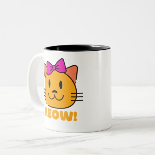 Tasse 2 Couleurs chat (Devant gauche)
