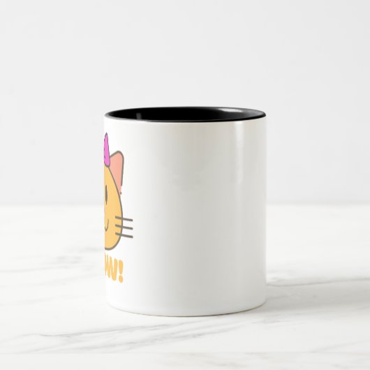 Tasse 2 Couleurs chat (Centre)