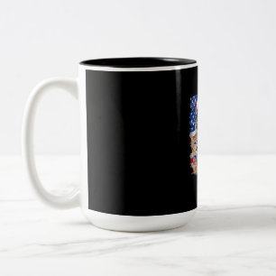 Tasse 2 Couleurs Chat 4 juillet Liberté Drapeau Américain Lunettes