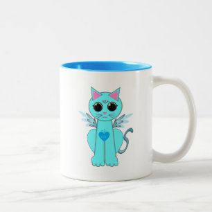Tasse 2 Couleurs Chat ange