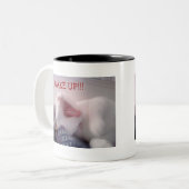 Tasse 2 Couleurs Chat baîllant (Devant gauche)