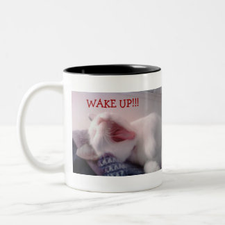 Tasse 2 Couleurs Chat baîllant