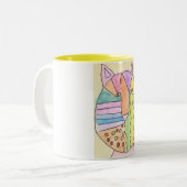 Tasse 2 Couleurs Chat-Biscuit de Laineys (Devant gauche)
