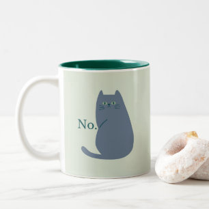 Tasse 2 Couleurs Chat Cheeky Funny