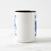 Tasse 2 Couleurs Chat cool avec lunettes de soleil je me déplace (Centre)