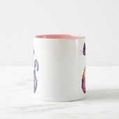 Tasse 2 Couleurs Chat couleur blanc mignon (Centre)