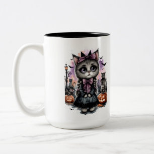 TASSE 2 COULEURS CHAT-DAME SANS ENFANT