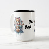 TASSE 2 COULEURS CHAT-DAME SANS ENFANT (Devant gauche)
