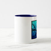 Tasse 2 Couleurs Chat de Cheshire parmi des arbres (Centre)