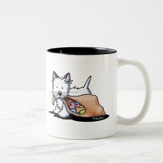 Tasse 2 Couleurs Chat de chien Westin d'Halloween (Droit)