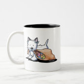 Tasse 2 Couleurs Chat de chien Westin d'Halloween (Gauche)