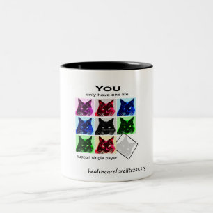 Tasse 2 Couleurs Chat de fantôme
