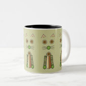Tasse 2 Couleurs Chat de forêt (Devant droit)