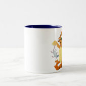 Tasse 2 Couleurs Chat de gingembre (Centre)