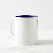 Tasse 2 Couleurs Chat de Halloween (Devant gauche)