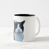 Tasse 2 Couleurs Chat de "Meh" (Devant droit)