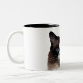 Tasse 2 Couleurs Chat de Ragdoll (Gauche)