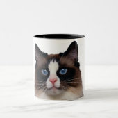Tasse 2 Couleurs Chat de Ragdoll (Centre)