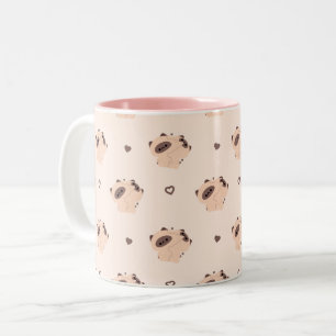 Tasse 2 Couleurs Chat de Siamese Couple Muet