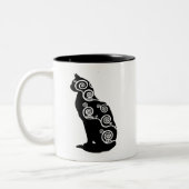 Tasse 2 Couleurs Chat de style de Klimt (Gauche)