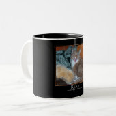 Tasse 2 Couleurs Chat Demotivator (Devant gauche)