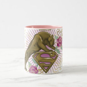 Tasse 2 Couleurs Chat d'or 4 de Supergirl