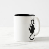 Tasse 2 Couleurs Chat en baisse (Devant droit)